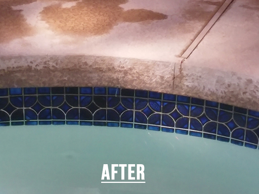 After Cleaning tiles, Image OF A Swimming Pool