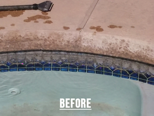 Before Cleaning tiles, Image OF A Swimming Pool